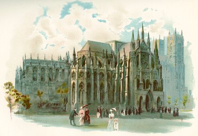 Westminster Abbey im 19. Jahrhundert, formell die Kollegiatkirche St. Peter in Westminster, City of Westminster, London, England. Aus Cassell